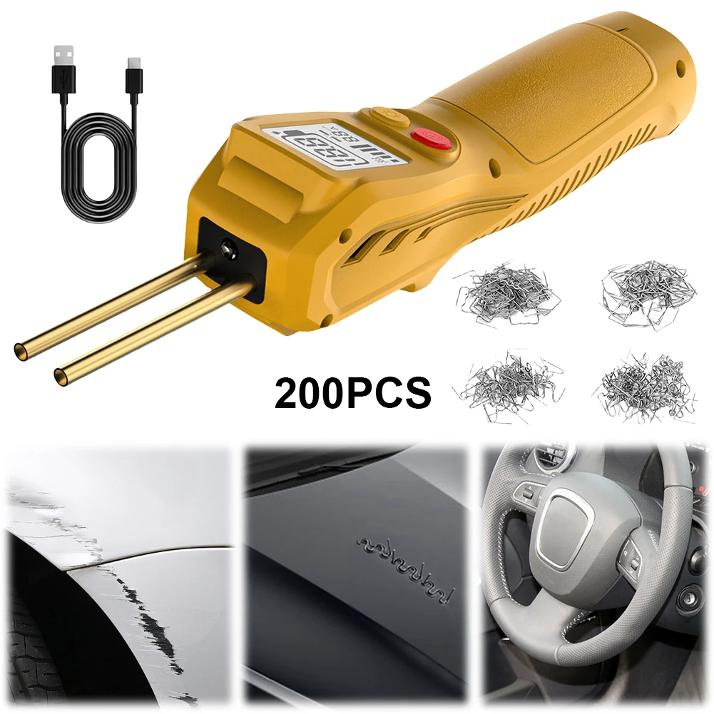 

Plastic Welding Kit with 200 Hot Staples Plastic Welder Gun Plastic Welding Machine for Bumper Repair and Other Plastic Repairs