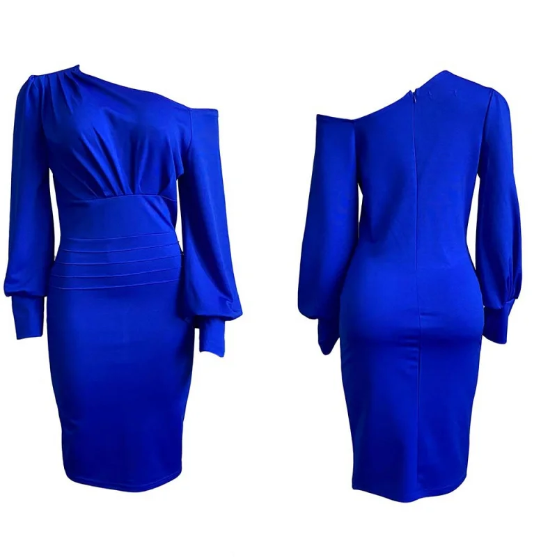 Zomer Europese en Amerikaanse off-shoulder bodycon potlood halflange professionele damesriem