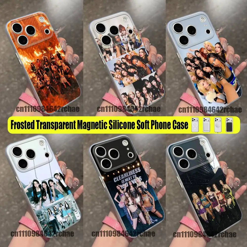 For K-KATSEYE ICONIC BY MISTAKE Phone Case For iPhone 12,16,11,14,13,17,15,E,Air,Mini,Pro,Max,Plus For Magsafe Magnetic Clear