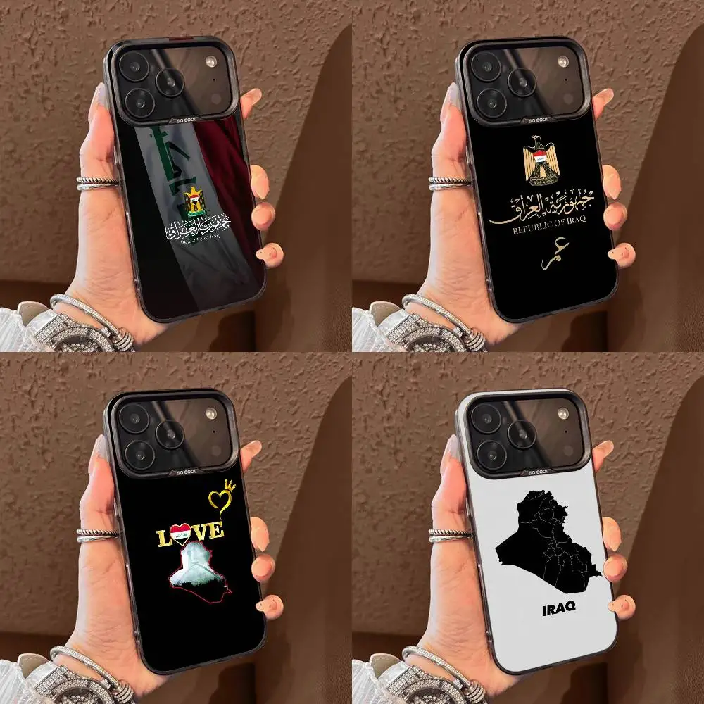 

Republic Iraq Passport Map Phone Case For iPhone 17,16,15,14,13,12,11,Pro,Max,Plus,E,Air,Mini Black Tpu Cover