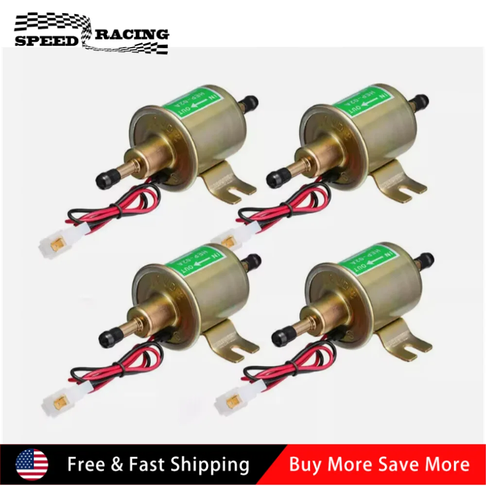 6414671 E8012S FD0002 P60430 High Quality 4pcs 12V Electric Fuel Pump Inline Low Pressure Gas Diesel For Toyota Gold FP-1012