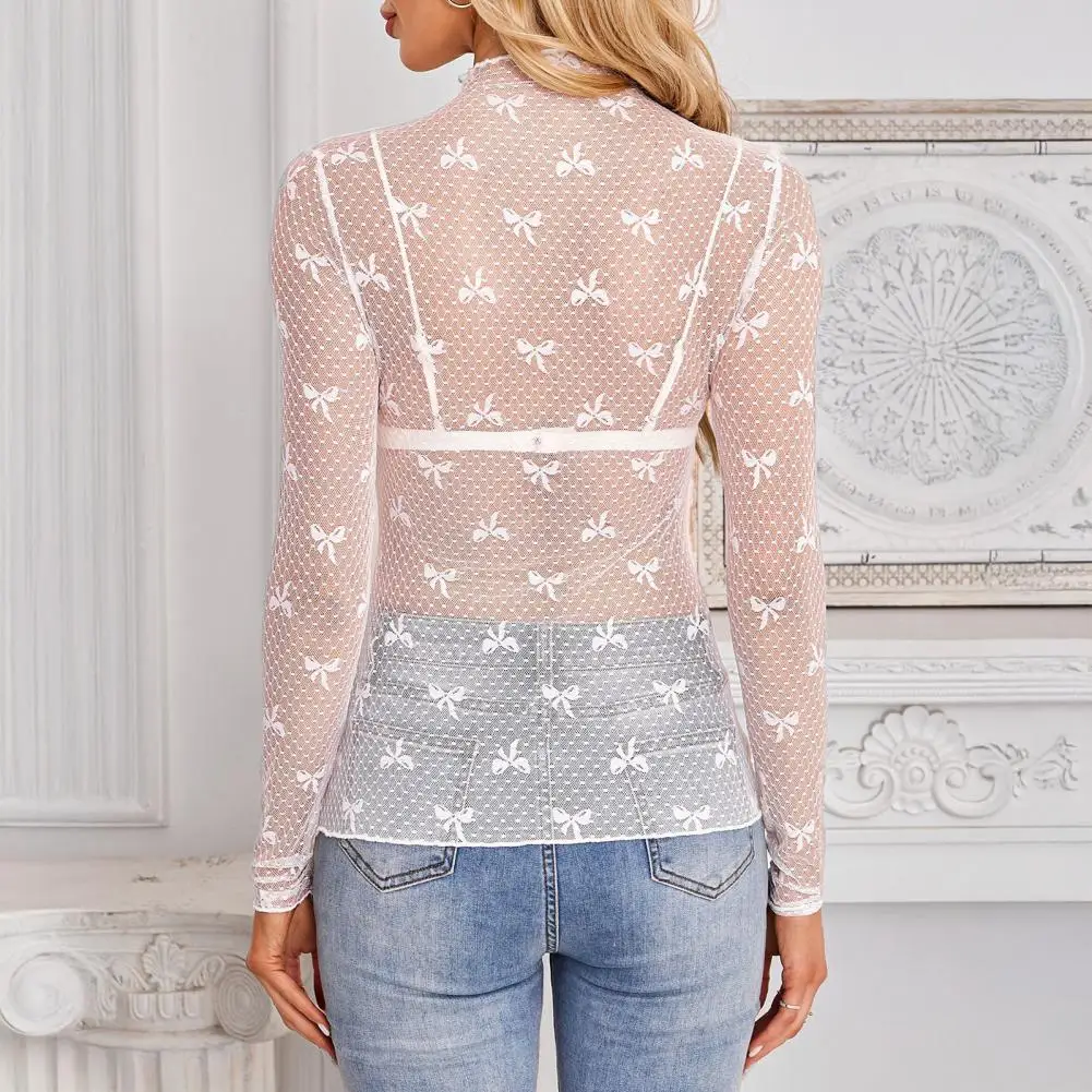 

Сексуальная блузка с вырезом-лодочкой, длинными рукавами, облегающая, однотонная, повседневная, для пляжного отдыха, осенняя, в стиле рыболовной сетки