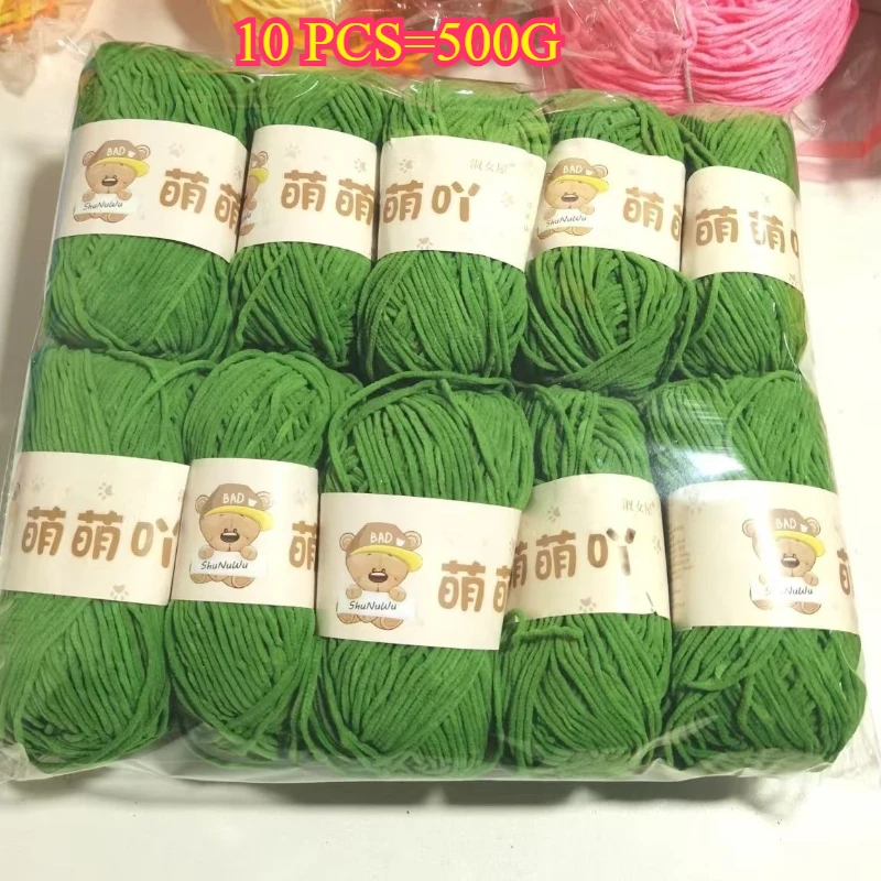 

10 шт., 500 г, бархатная пряжа из синели для ручного вязания, сделай сам, свитер, тапочки, кукольный шарф, подставка, пушистая нить, пряжа для вязания крючком