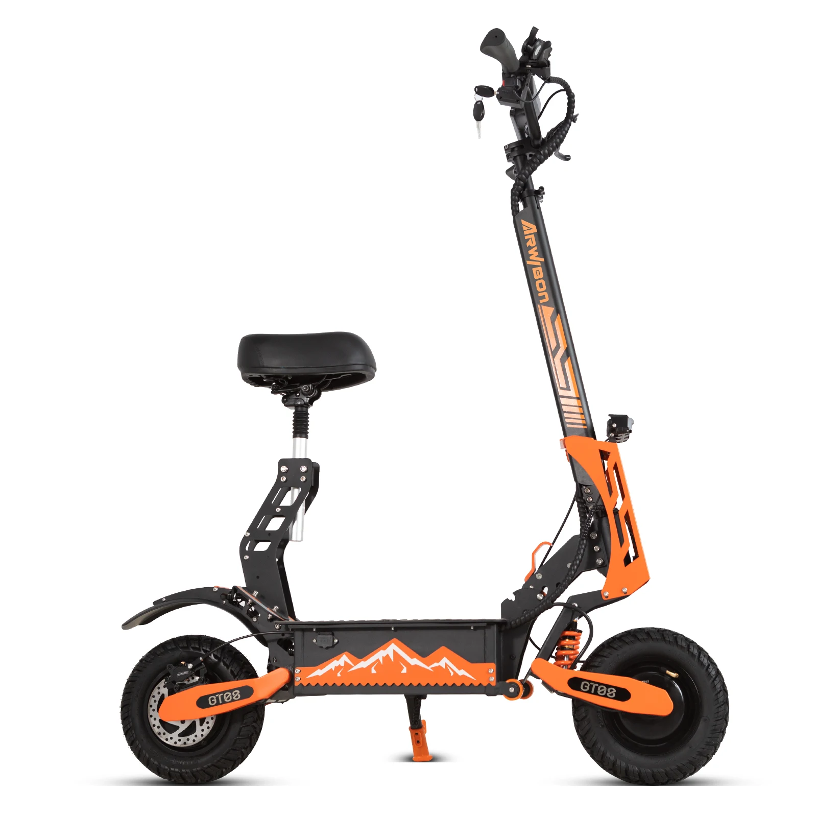 Arwibon GT08 US warehouse 5600w cross country electric scooter 2 wheels 11 inch off road tire adult escooter manufacturer