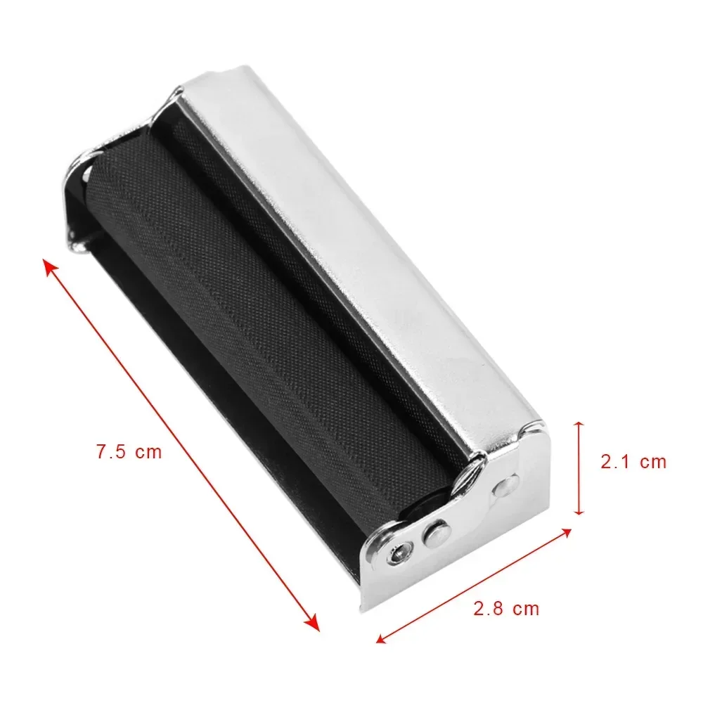 Portable Tobacco Roller Cigarette Maker Cigarette device 70mm Rolling Machine Metal Smoking Accessories Gift for Friends