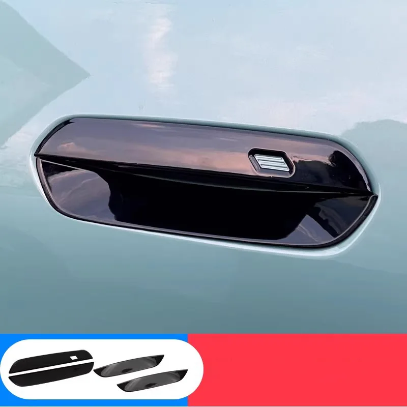 Car Door Bowl Handle Decorative Frame Door Scratch Protection Sticker For Electric MINI ACEMAN J01 J05 Car Accessories Exterior