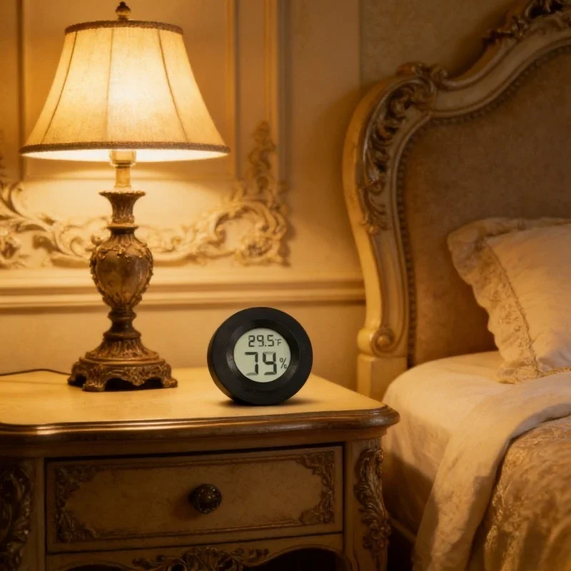 

4/6/8PCS -50~ +70°C Mini Digital Thermometer Hygrometer Fridge Freezer Tester Temperature Tester Sensor Humidity Meter Detector