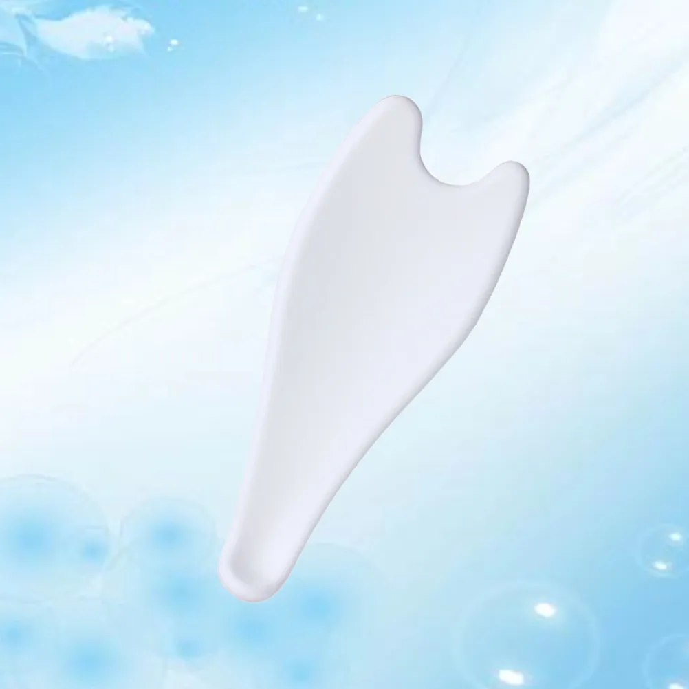 Plaque de massage en céramique pour les jambes, blanche, fine, lisse, outil de massage pour le visage, le cou, le dos, spa à domicile pour femmes