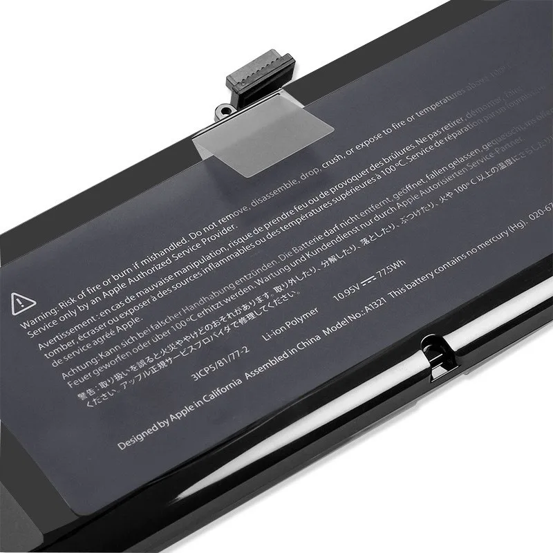 

For MacBooK Pro15 A1286 A1382 A1321 Laptop Battery MC721 MB985 High Capacity Battery High Quality Replacement Batteries