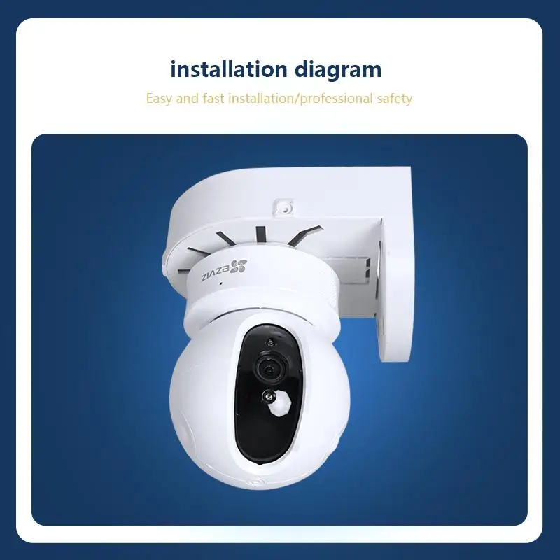Surveillance Dome Camera Bracket Thick Plastic L Type Durable Indoor Outdoor Wall Mount Cable Storage Box