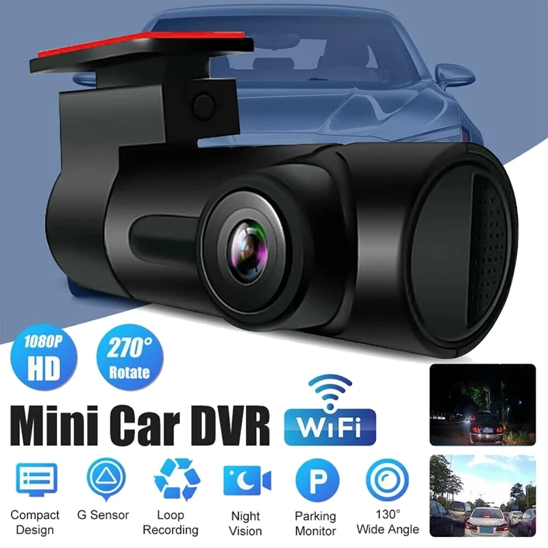 Car Driving Recorder 1080P  DVR HD Night Vision Car Dash Cam Wi-Fi Dynamic Auto Dash Cam