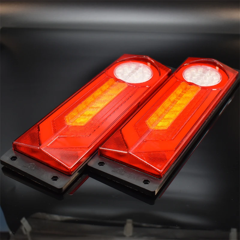 

2PCS 12V Car Tail Lights Turn Signals Brake Lights Strobe Warning Lights for Cars Pickup Trucks Vans Caravans