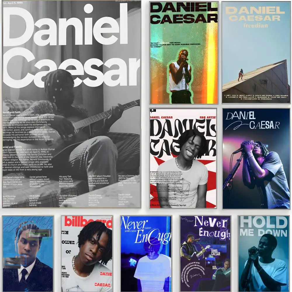 rnb singer d-daniel caesar Poster Classic Wall Art  Home Decor  Peel and Stick Unframed