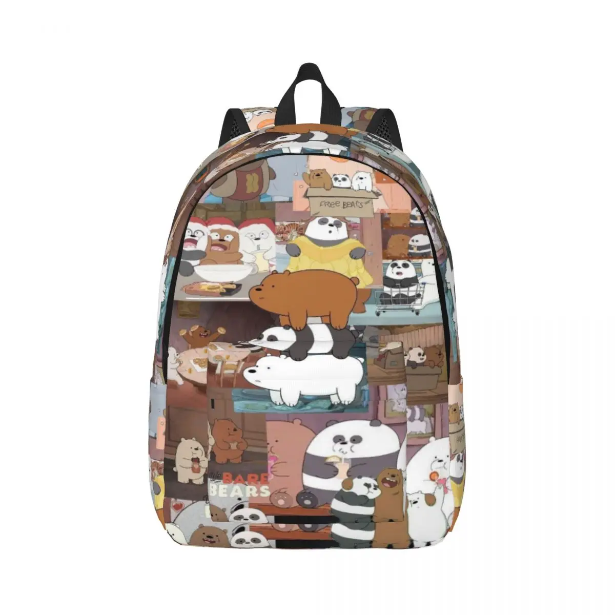 

Stylish Canvas Backpack We Bare Bears Comfortable and Spacious Daypack for Work, Outdoor, and Weekend Trips