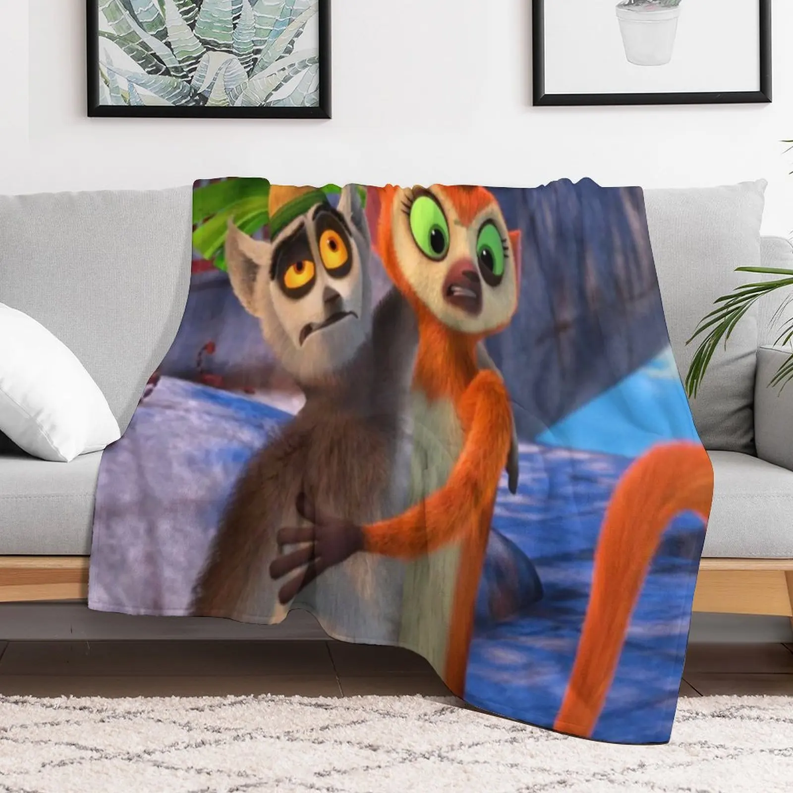 All Hail King Julien Throw Blanket Vintage Decorative Throw Quilt Blankets