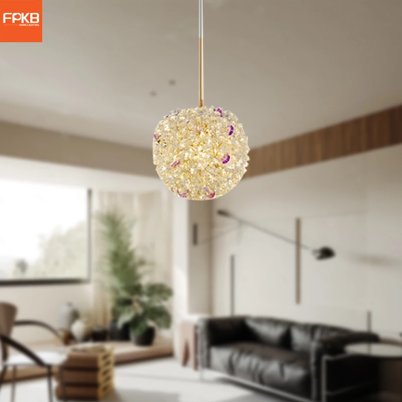 

Легкая роскошная хрустальная люстра, современная простая прикроватная лампа для спальни, дизайнерская креативная лампа для французского ресторана