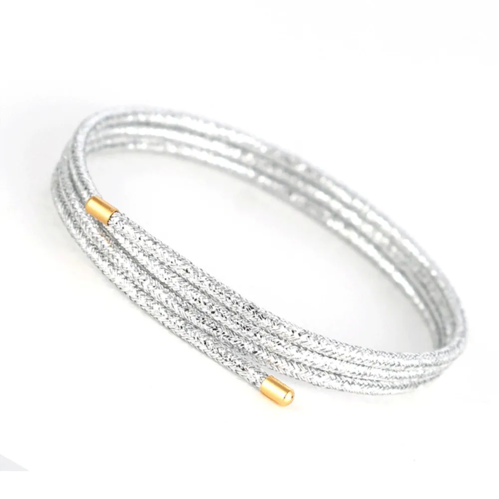 Multicolor Magnetic Rope 51cm Length Slim Thin Design Magnetic Rope Bracelet Adjustable Automatic Magnetic Bracelet Magnet Link