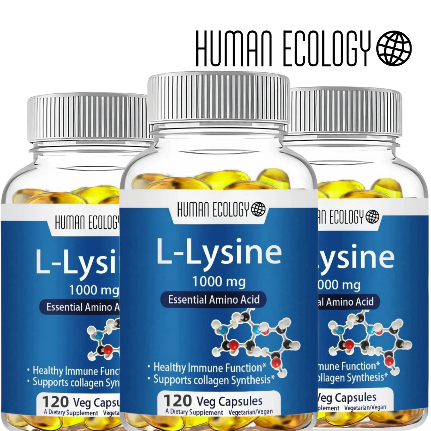 L-lysine 1000mg, 120 Tablets - Enhances Absorption And Assimilation - Promotes Skin And Lip Integrity - Collagen Support