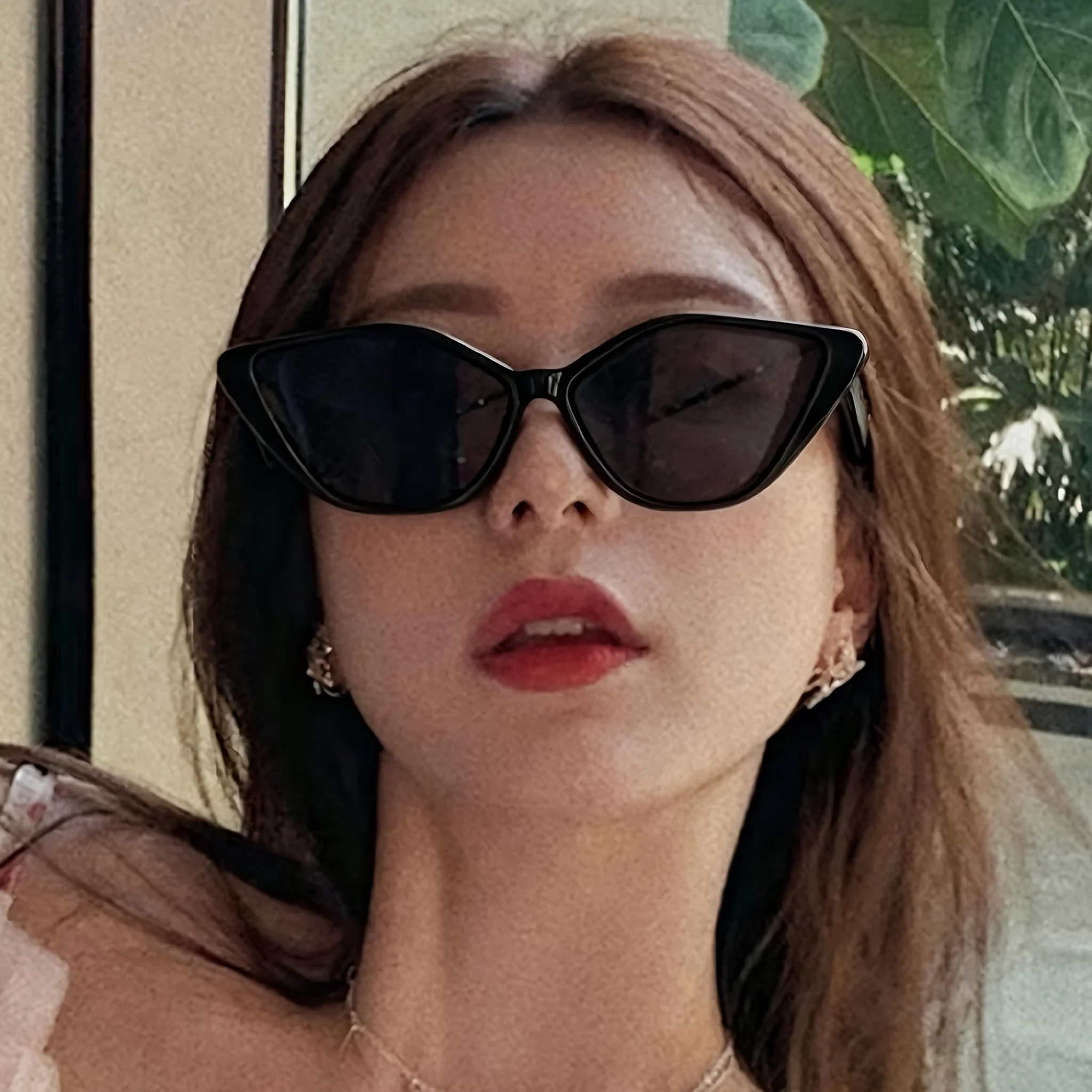 Sunglasses Cat Eye - Gepersonaliseerde onregelmatige brillen, modieuze cat-eye brillen,