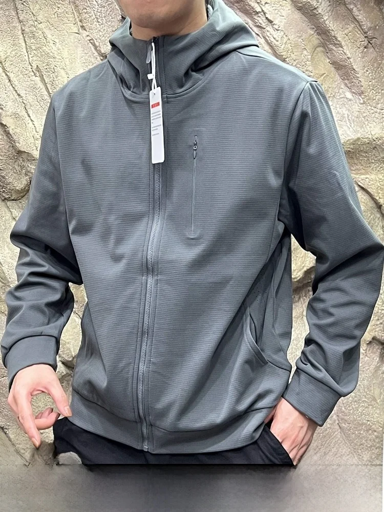 

Functional Series Tech Warm Fce Laser Perforated Men's Outdoor Hooded Fce Jaet Trendy Stand Fit Long Sve Zipper...