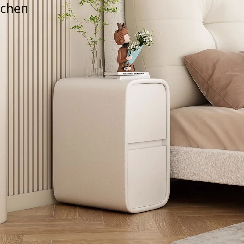 

YXY Bedside Cabinet Narrow Bedside Cabinet Small Solid Wood Pull-out Storage Cabinet for Bedroom