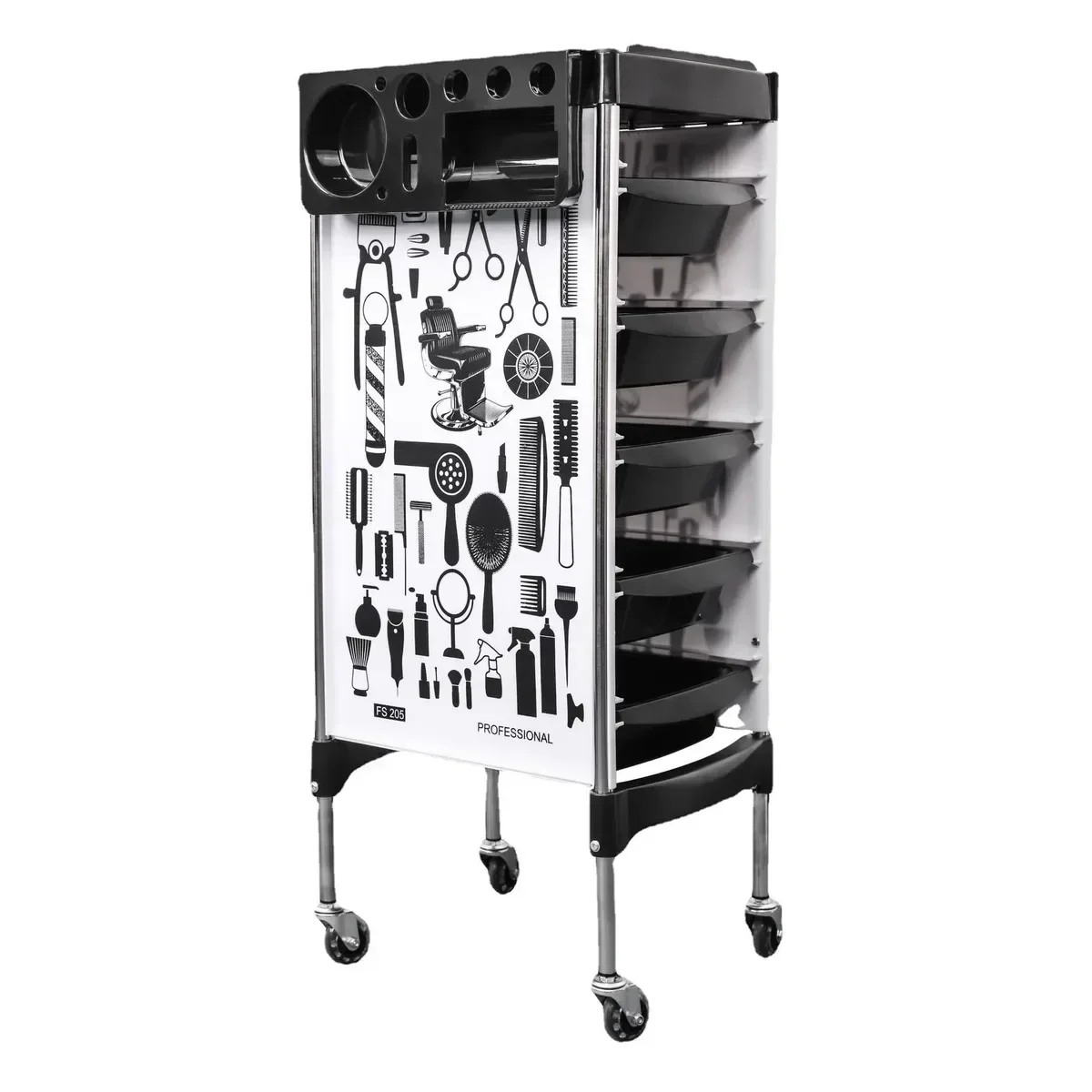 

Multi-fanctional Salon Trolley Drawers Beauty Haidresser Tray Multi Functional Carrinho Auxiliar Lash Designer Auxiliary Cart