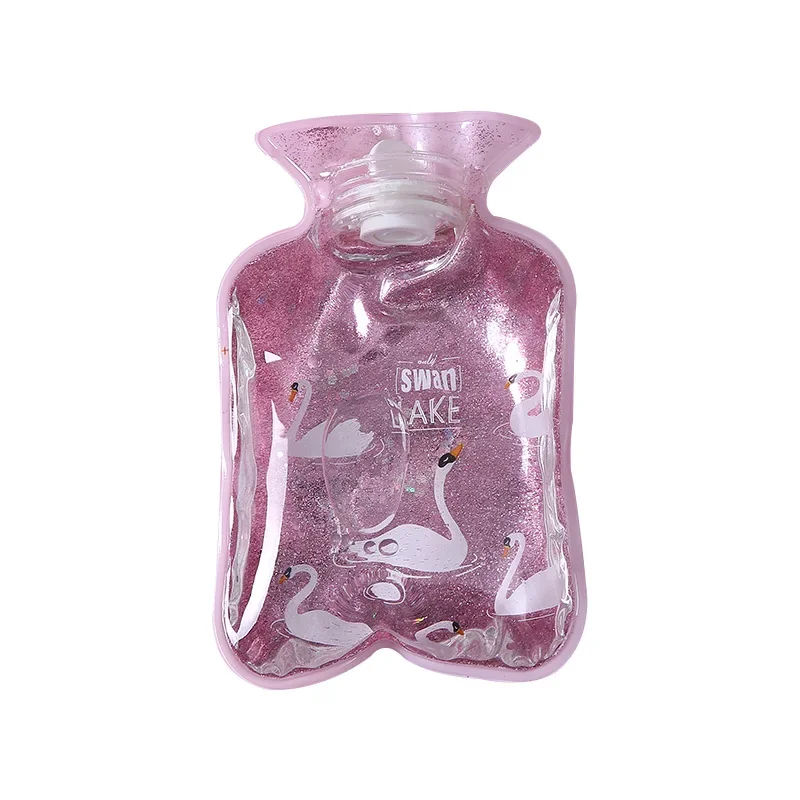 Cute Water Hot Water Bag Small Flush Portable Warm Water Bag Students Warm Baby Colorful Cartoon Girl Warm Hand Treasure