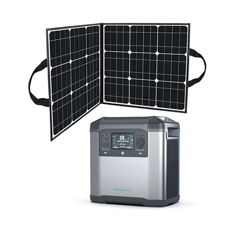 

Fast Charging 2200W 220V Portable Energy Storage Power Station 1573Wh High-Power Solar Generator With Solar Panel