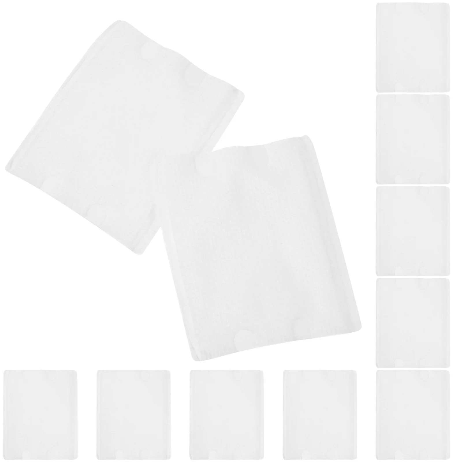 แผ่นสำลีเช็ดเครื่องสำอางแบบหนา 100 ชิ้น ทนทาน นุ่ม พกพาสะดวก แผ่นเช็ดเครื่องสำอางแบบไม่เป็นขุย แผ่นรองหน้า