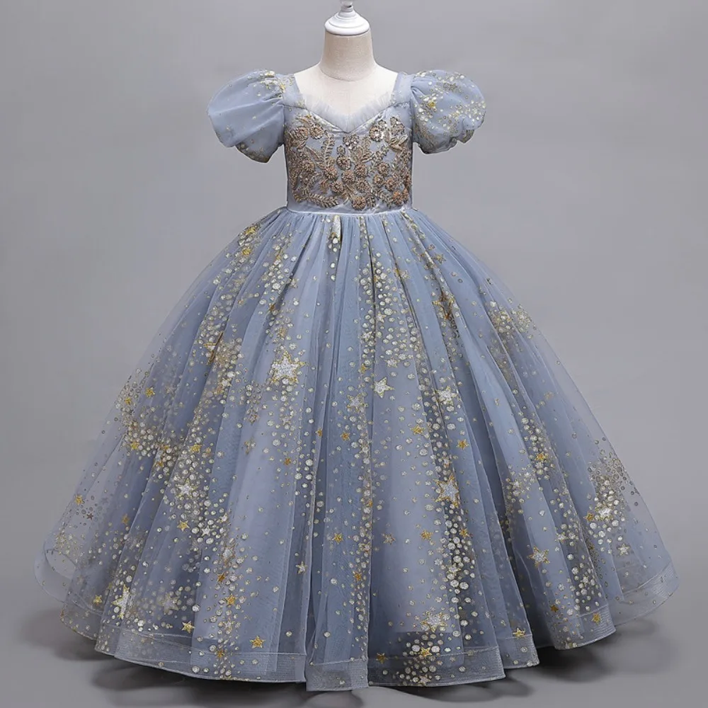 

Summer Cute Tutu Girls Dress Kids Clothes Fairy Dance Wear Party princess Stage Show Cosplay Costumes Children's Clothing