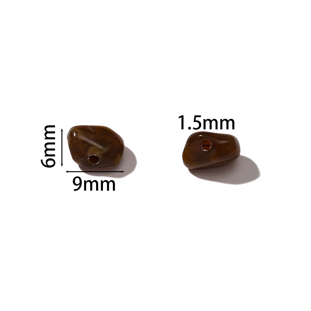 20pcs Colored Irregular Shaped Acrylic Imitation Stone Beads Spacer Beads for DIY Necklace Bracelet Jewelry Making Supplies