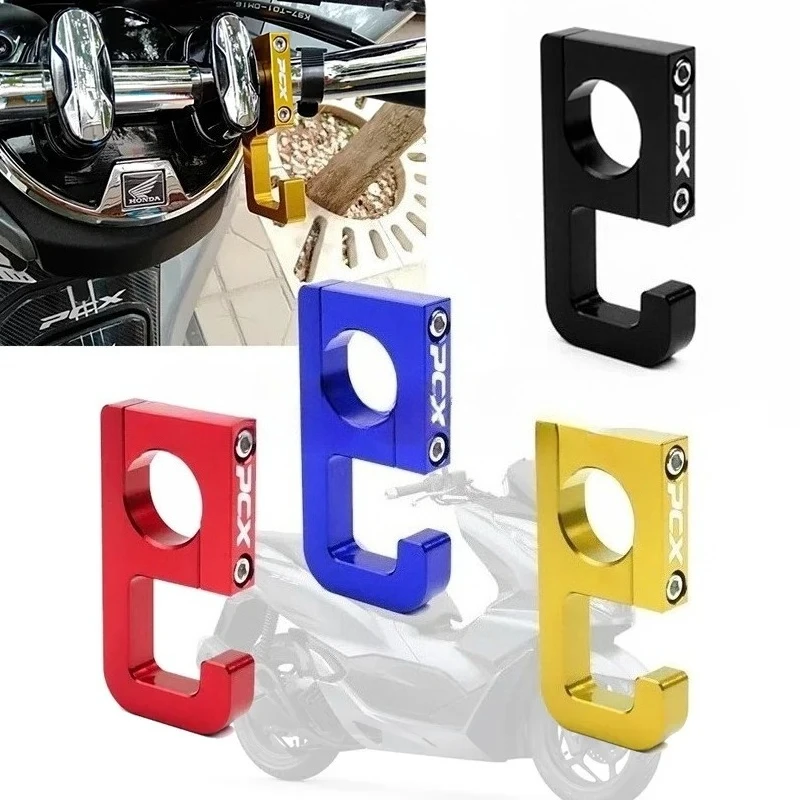 22MM CNC Aluminum Helmet Luggage Hook For Honda PCX 125 150 160 PCX150 PCX160 2014-2021 Motorcycle Handlebar Accessory