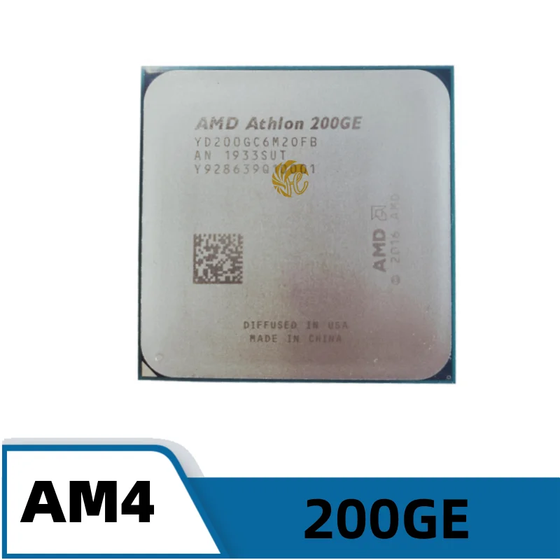 Athlon 200GE X2 200GE 3.2GHz Dual-Core Quad-Thread YD200GC6M2OFB Socket AM4