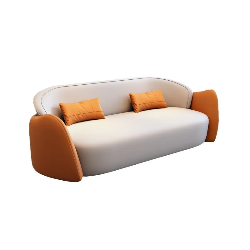

Modern minimalist luxury leather sofas suitable for business meetings, office spaces, hotel lobbies, lounges and reception areas