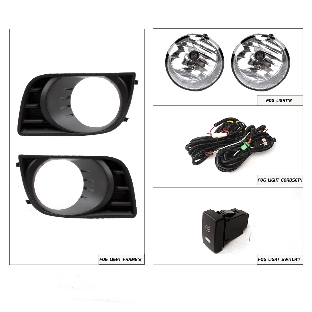 

Front Bumper Fog Light Foglights Day Light Fit for Toyota Sequoia 2009-2017 Automobile Signal Lamp Car Accessories