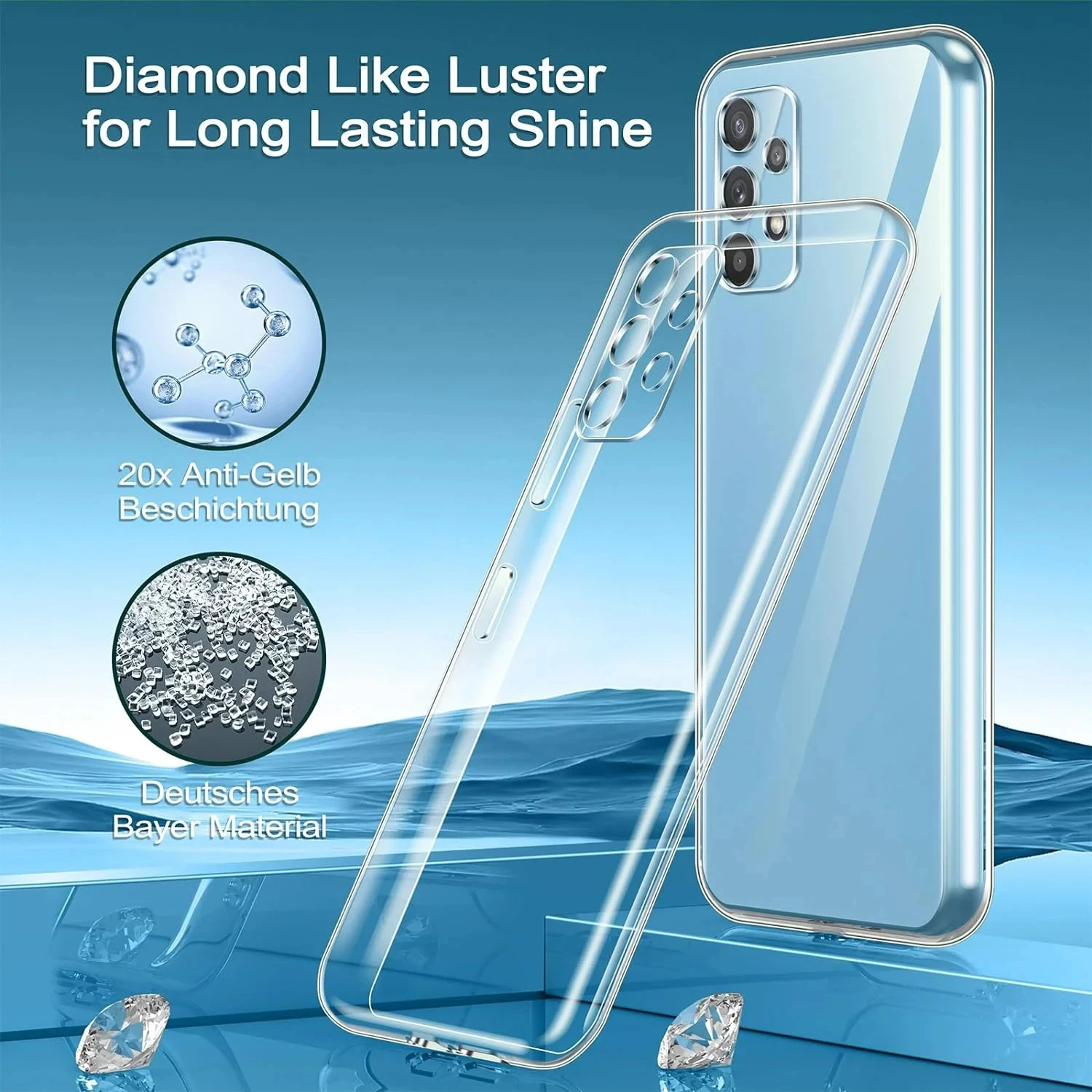 Ultra Thin Clear Case For Samsung Galaxy A05 A04 A14 A24 A34 A54 A03 A13 A23 A33 A53 A73 A55 Transparent Slim TPU Soft Case