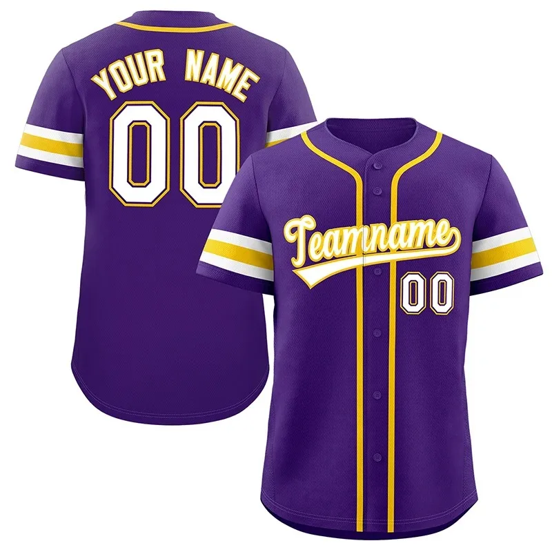 Customize Baseball Jersey Team Shirt Print Personal Name Number Stripe Hip Hop Sportswear Custom Baseball T-shirt Men/Women/Kids