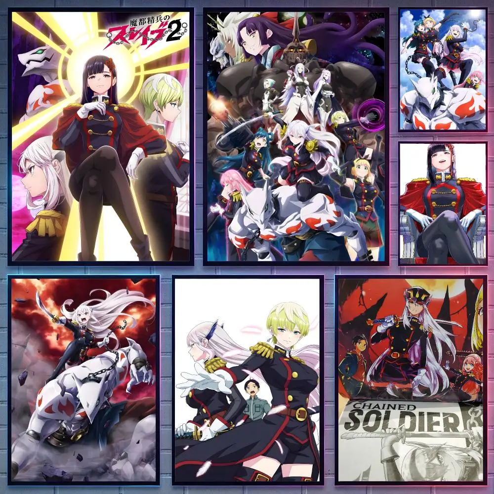 anime Chained Soldier Poster HD Poster Anime Aesthetic Wall Art For Game Anime Lovers Bedroom Gaming Room Decor Ideal Gift