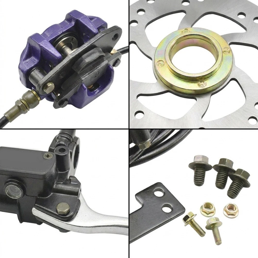 Drum to Disc Rear Brake Conversion Assembly for Electric For Motorcycles Complete Kit Fits 90mm 100mm Disc Mounting