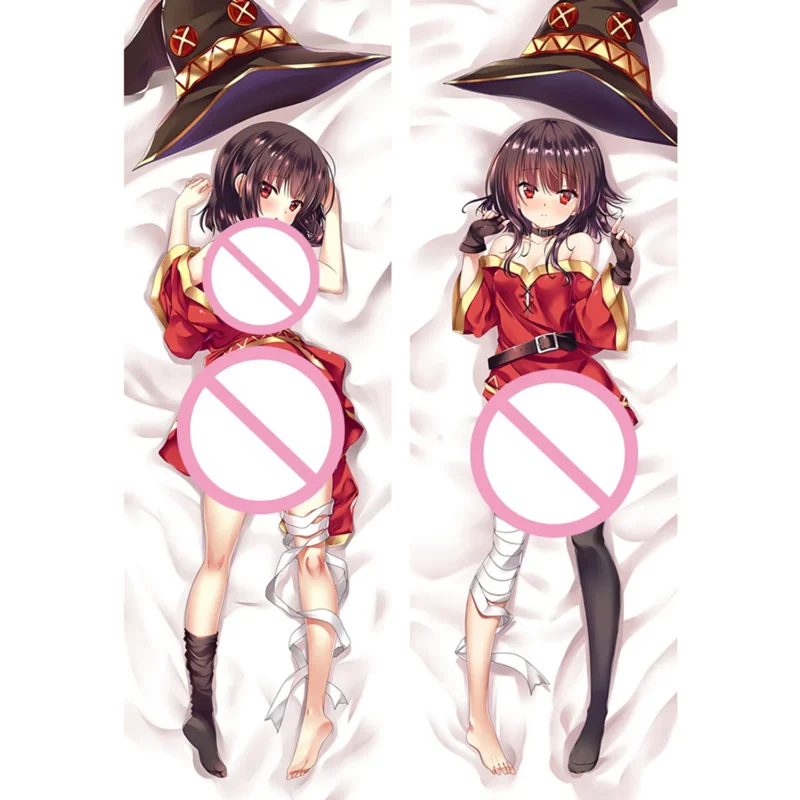 Konosuba otaku bedding pillow case dakimakura megumin pillowcases anime moegirl hugging body pillowcase sofa cushion cover bare