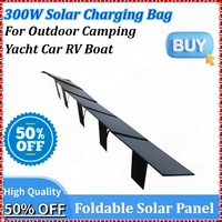 New 300W Flexible Solar Panel Kit 12V Battery Charger Monocrystalline Cell Solar System for Car RV Boat Outdoor Camping Yacht