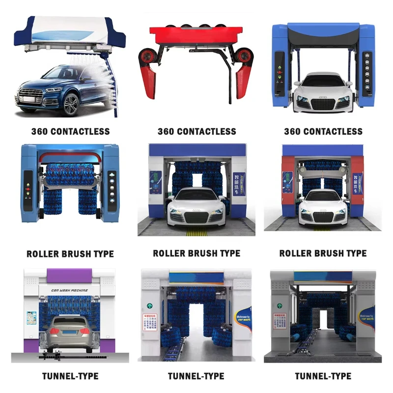 Latest Design Automatic Car Wash System Tunnel Type with Conveyor Belt and Touch Free Drying Technology