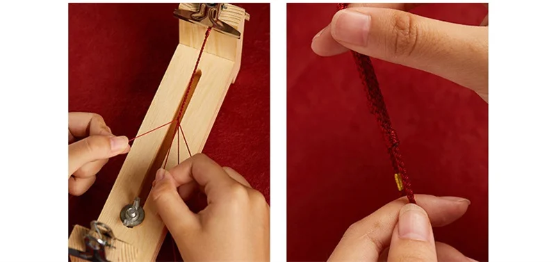 Modisches handgewebtes rotes Seil-Glücksarmband für Liebhaber und Freunde, goldene Perle, längenverstellbar, für Damen und Herren, Armband, Fußkettchen, Geschenk für Liebhaber – Detail 9