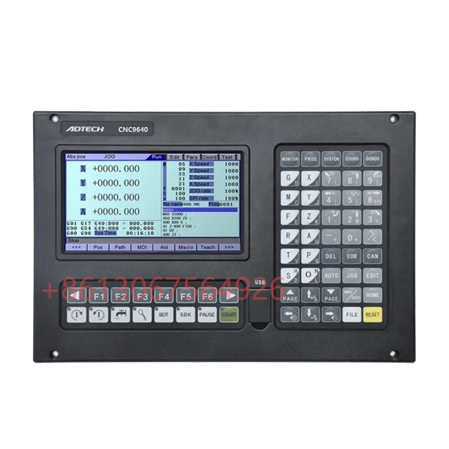 

7" screen , support tool changer ATC , 3-5 Axis ADTECH milling ROUTER machine CNC controller