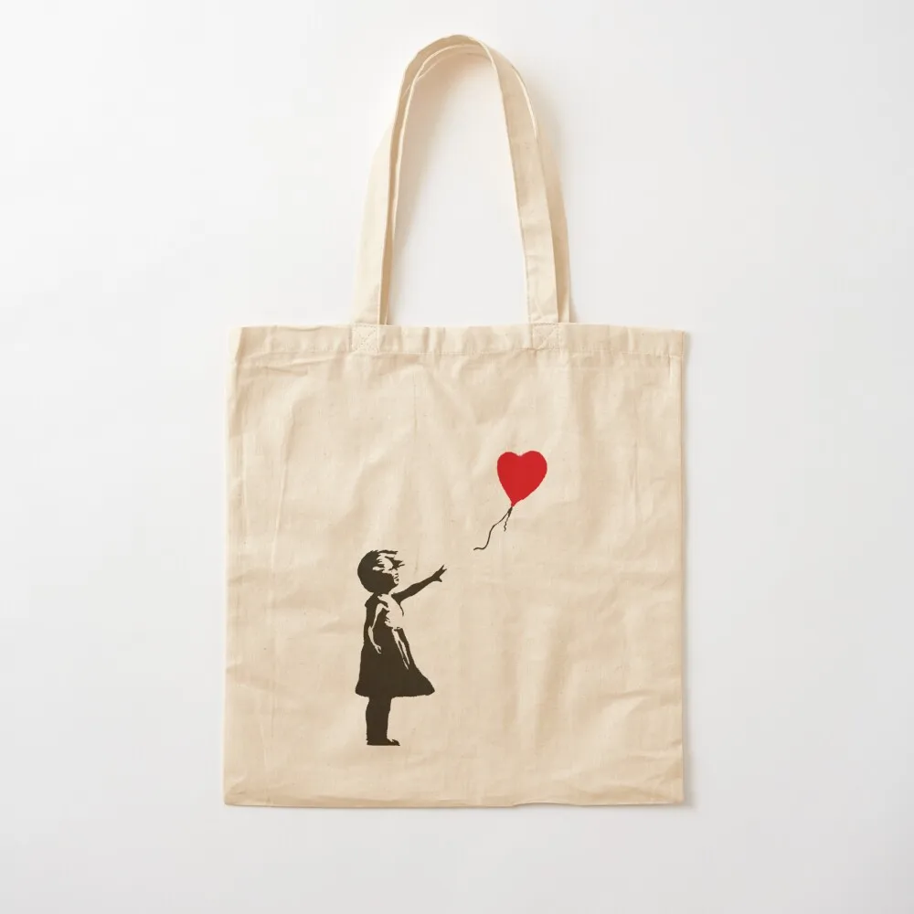 Banksy - Red balloon Tote Bag Portable shopping bag Women's handbag tote bags aesthetic cloth bag woman