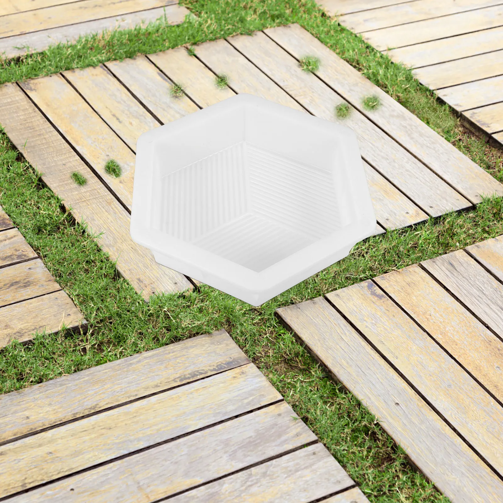 Hexagon Walk Path Maker Mold Heavy Duty Concrete Paver Molds for Garden Pathways Patio Decoration Lawn Paving Stone Molding
