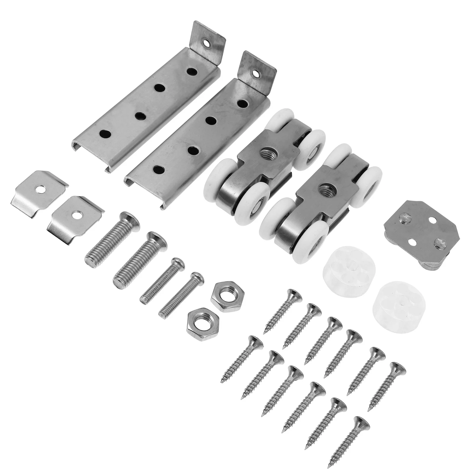 

1Set Stainless Steel Door Track Roller Premium Sliding Barn Door Hardware Accessories Smooth Durable Hanging Wheel System
