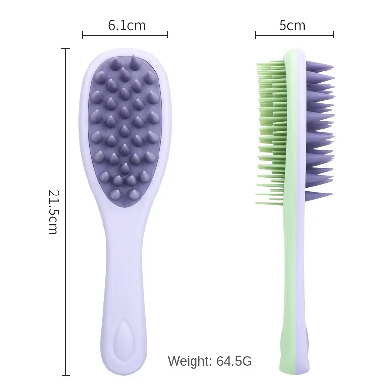 Silicone Shampoo Brush Scalp Massage Brush Head Washing Comb two-sided Hair Massager Bath Brush Body Scrubber Hair Accessories