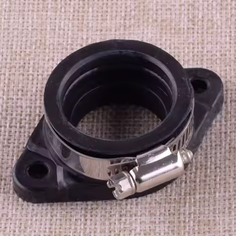 Universal 36mm 40mm Carburetor Adapter Flange Interface Rubber Intake Manifold Joint Boot Black Motorcycle New