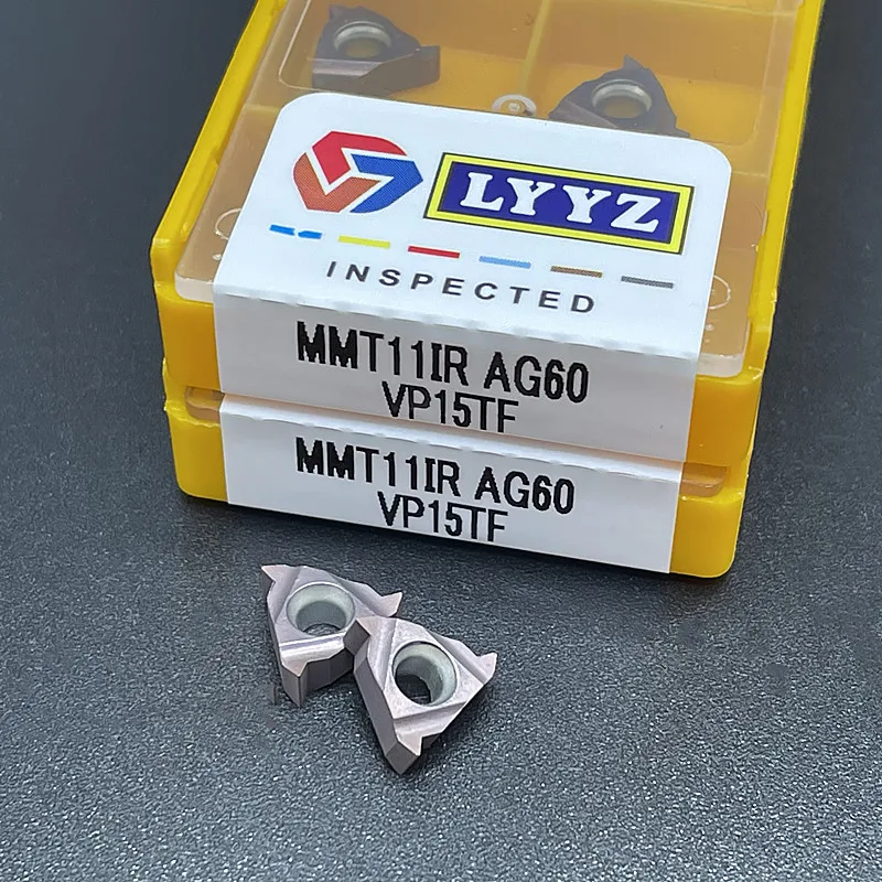 Mm t11er mmt11ir ag60 vp15tf/us735/ue6020スレッドカッティングツール超硬インサートcnc旋盤工具工作機械